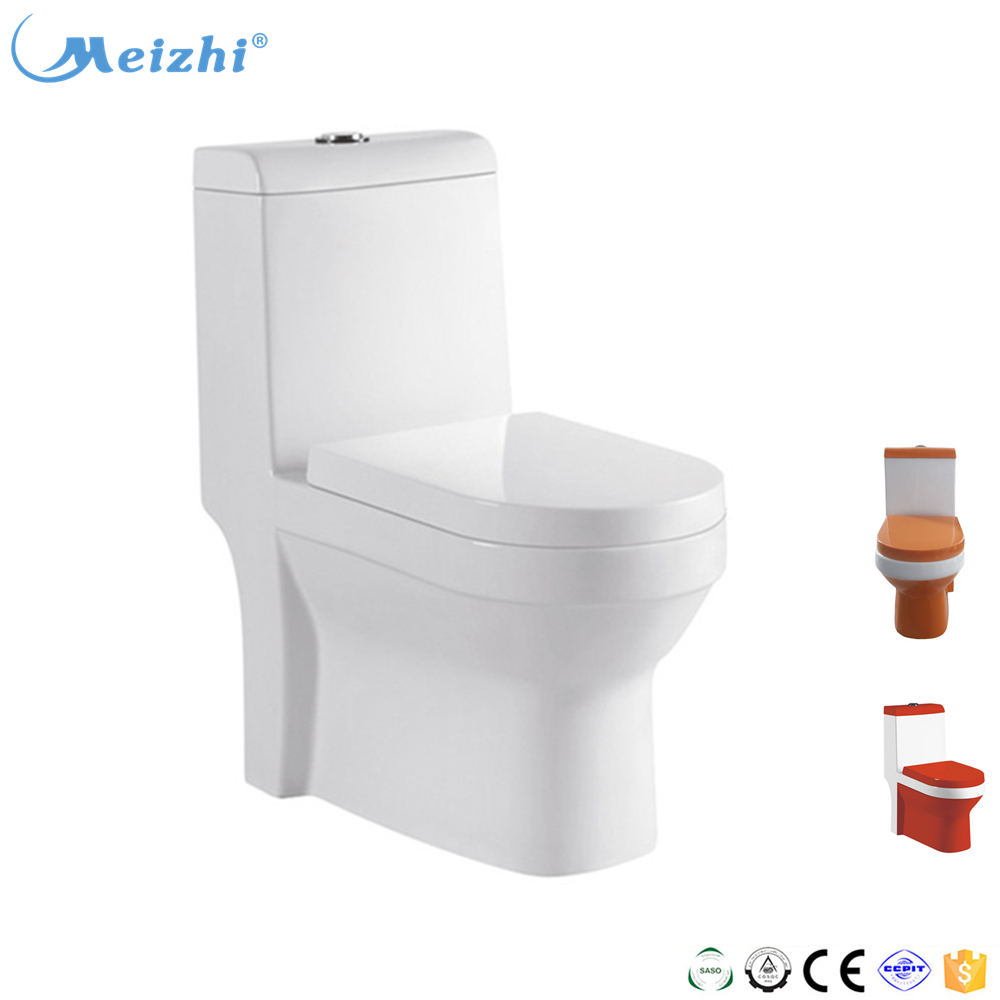 Bathroom toilet seat sanitary ware orange ceramic bowl