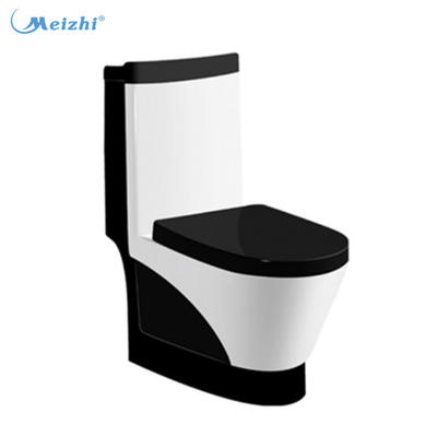 Black color washdown square shape toilet