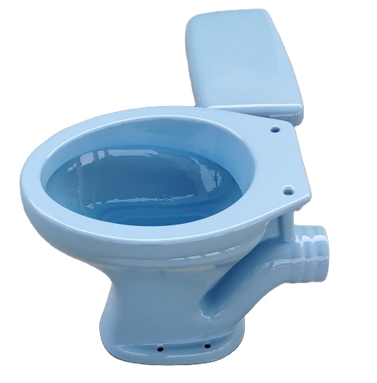 African market color Low level p trap 2 piece wc toilet