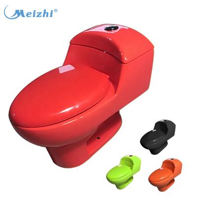 Sanitary ware manufacturers ceramic one piece red color toilet for sale