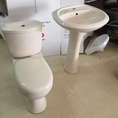 China factory ceramic two piece twyford ghana toilet