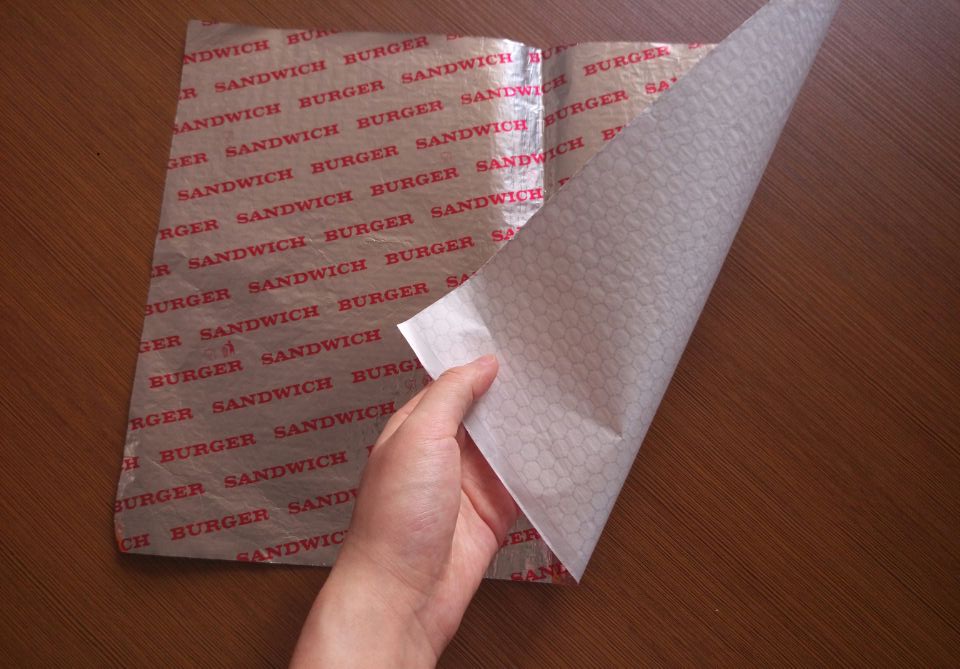 Custom Logo Printed Food Grade Wrapping Paper/Burger Wrapper