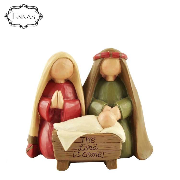 Customized resin craft virgin mary figurine resin religious figure