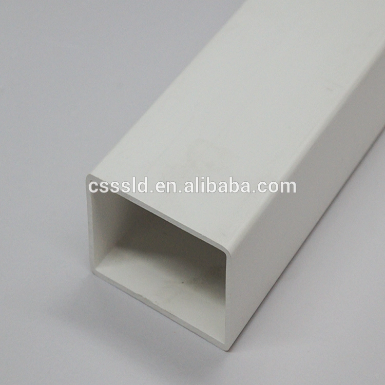 Rectangular hollow PVC tube plastic