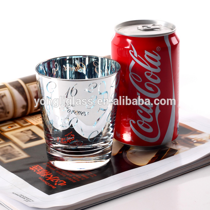 Fancy design print shot glass Drinking glass for promotion gifts Glassware