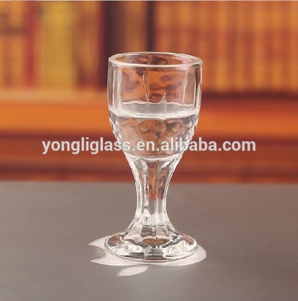 Etched shot glass , mini wine glass shot glasses