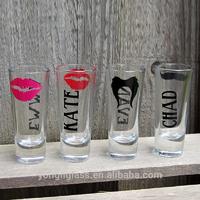 wholesale custom logo personalized shot glass, tourist souvenir mini shot glass ,christmas shot glasses