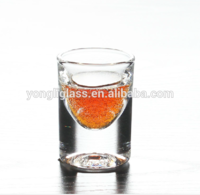 High quality crystal thick bottom shot glass,15ml shot glass , shot glass glassware