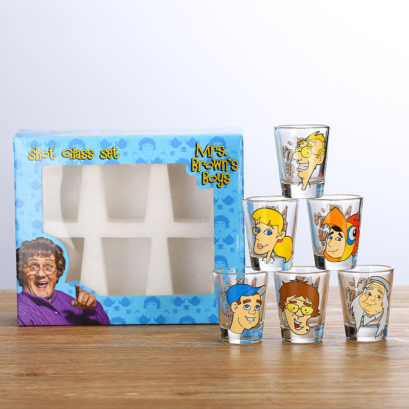 2019 New Arrival shot glass gift set, Funny shot glass with custom decal logo for gift on sale