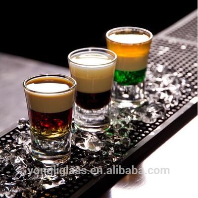 Hot selling 35ml glass bullet cup /Swallow vodka shot glasses cup/Spirit glass for drinking