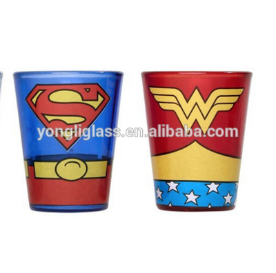 Awesome vodka shot glass with full wrap printing souvenir shot glass