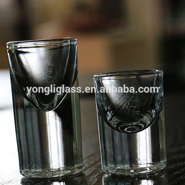 China factory wholesale 15ml transparent shot glasses with heavy base