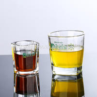 3oz Whisky Glass or Scotch Glasses Square Shot Glass Cup with custom logo on sale