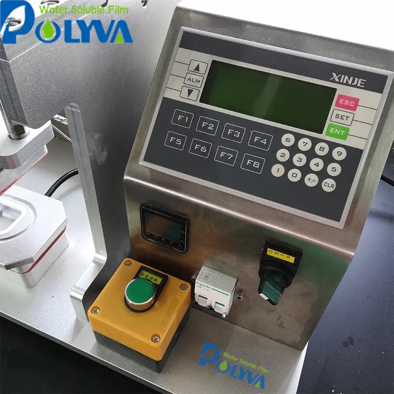 Polyva efficient replaceable sample making machine for laundry pods