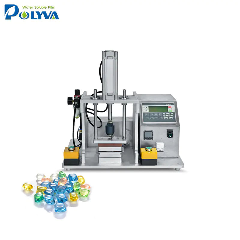 lab scale water soluble capsules laundry detergent pods sample making machine