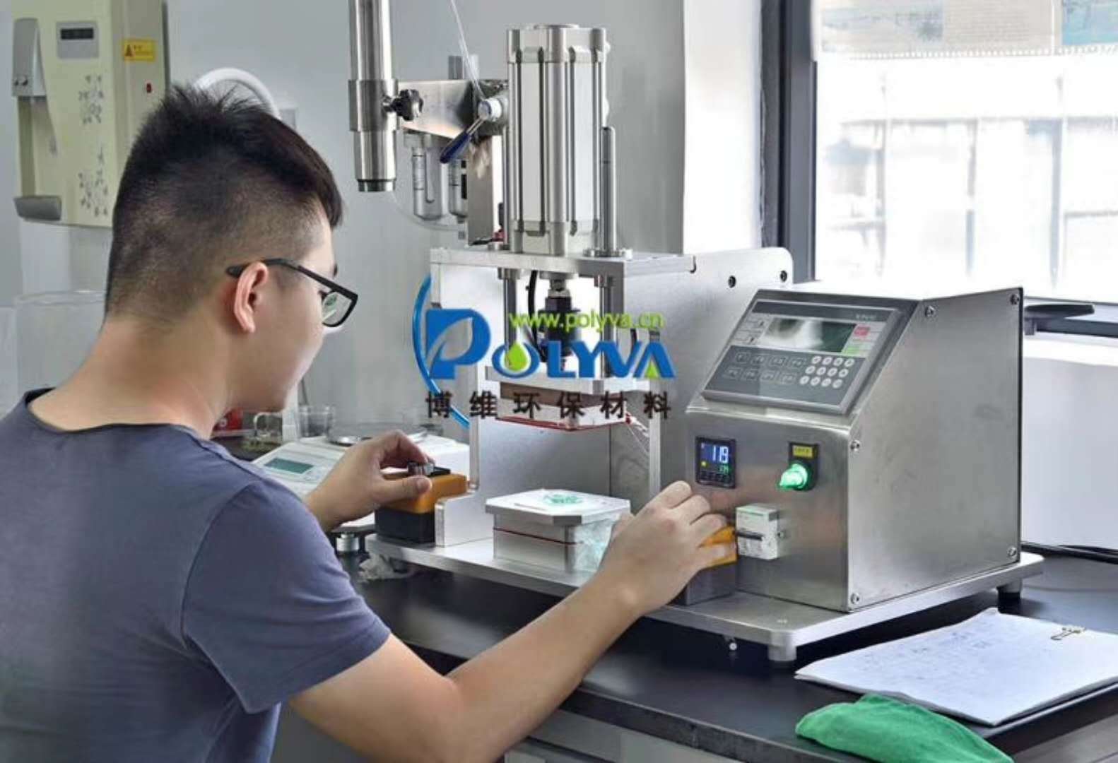 Polyva efficient modol replaceable sample making machine for laundry pods