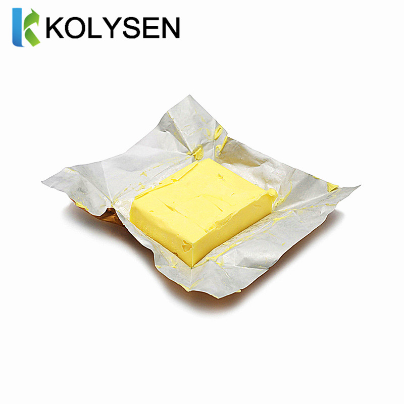 KOLYSEN Butter Emboss Packaging Custom Colored Foil Paper Aluminum Wrapping Silver Design Custom Pure