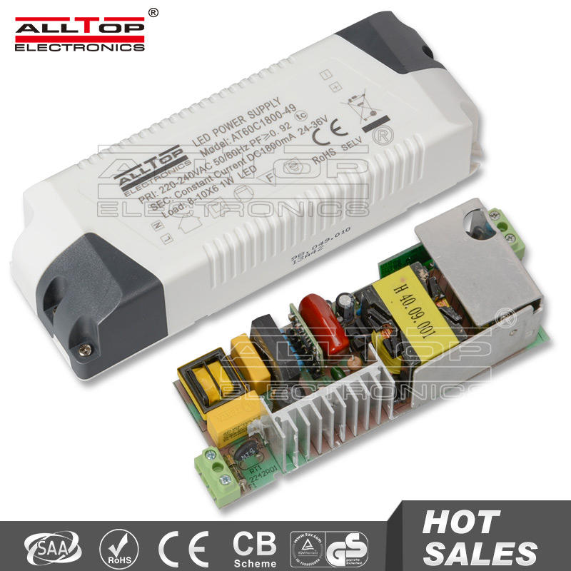 Electronic constant current 2400ma 80w cob led driver