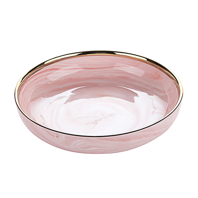 New 2019 Popular Trending Product Pink Restaurant Tunisia Ceramic Bone China Tableware, Marble Stoneware Tableware From China>
