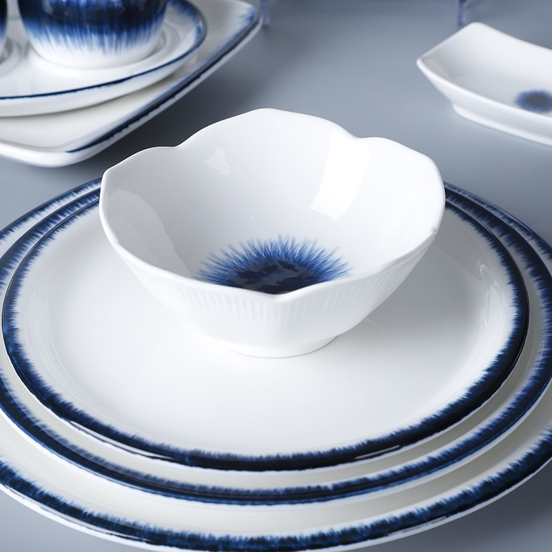 Nordic Sea Tableware Rustic Tableware Dinner Set, New Trend Hotel And Restaurant  Ceramic Tableware Dinner Set&-Two Eight