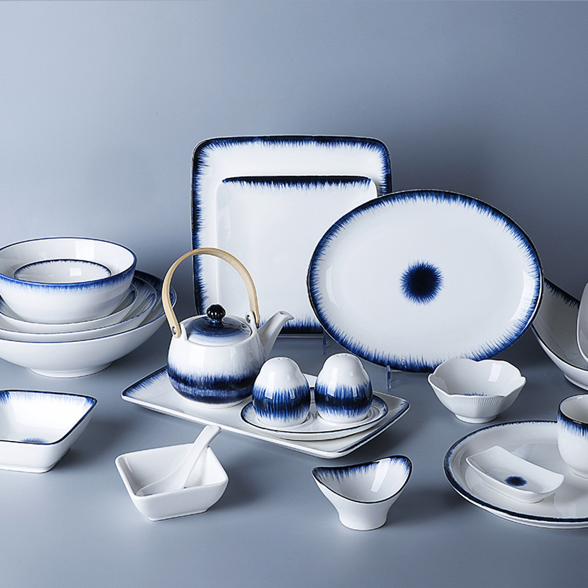Investment in the Maldives ColorfulCeramic Kitchenware, Crockery Set, Used  Restaurant Dinnerware-Two Eight