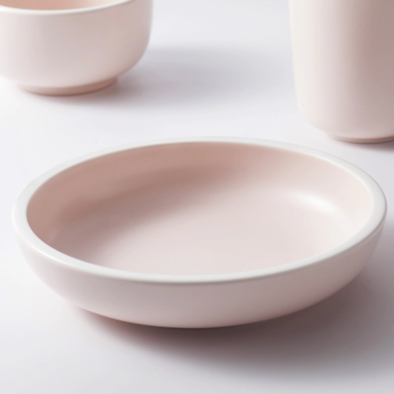 fine china porcelain tableware color glaze plates set hotel ware fine dishes