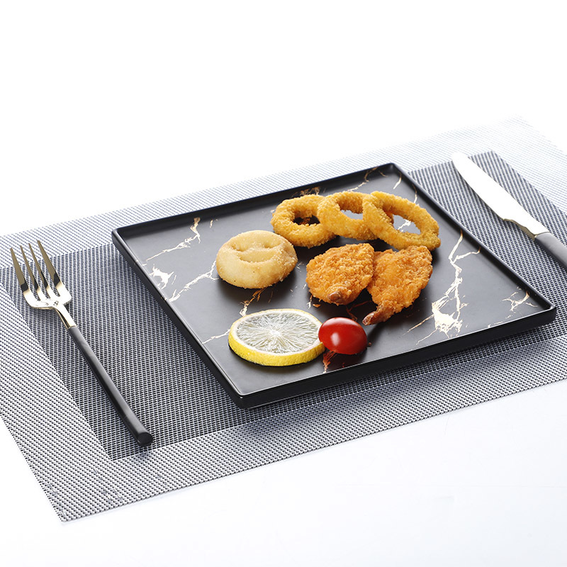 High Quality Hotel Ceramic European Dinnerware Sets, Gold And White Restaurant Dinnerware Fine Dinner Plate Set/