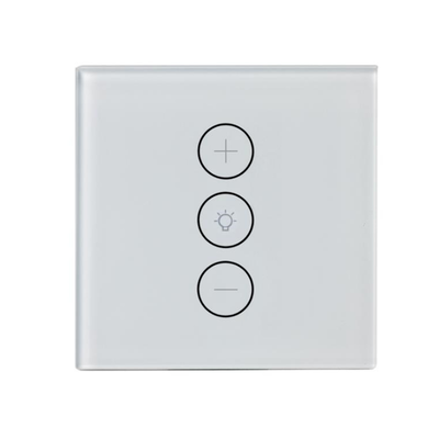 New Wall Touch wifi Switch US/EU/UK 1/2/3 Gang 2020 Glass Panel tuya dimmer dimming light Switch Black/white for smart home