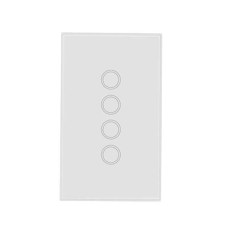 3 Gang US Tuya Smart Google Home/Hotel Touch Sensitive Light Switch Neutral Live Line Wifi Wall Switch with Indicator Light