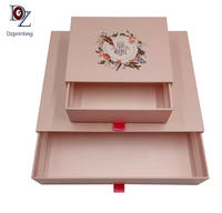 Guangzhou Factory Wholesale Paper Gift Packaging Drawer Boxes Custom Cardboard Boxes