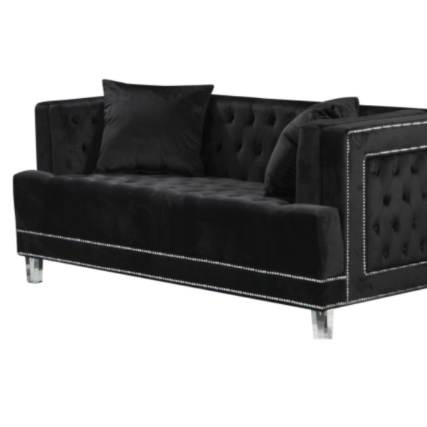 Living room sofas Classic Tufted velvet fabricSofa sets