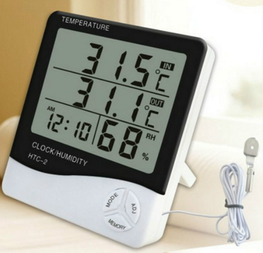 digital hygrometer orologio da parete con termometro e igrometro/wall clock thermometer and hygrometer hygrometer thermometer