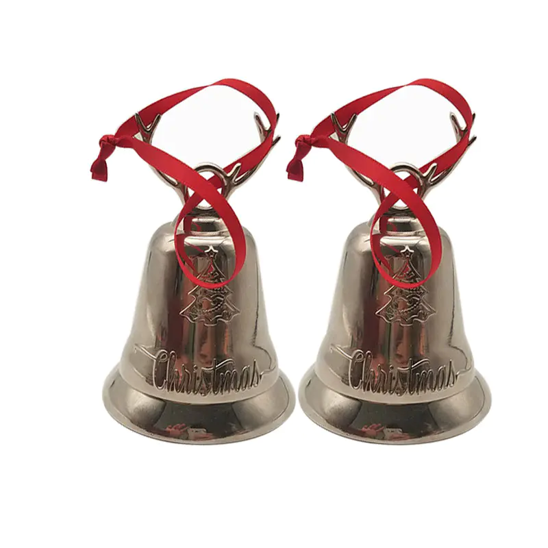 Silver Bronze Copper Hand Metal Call Tea Dinner Game Christmas Bell as Gifts