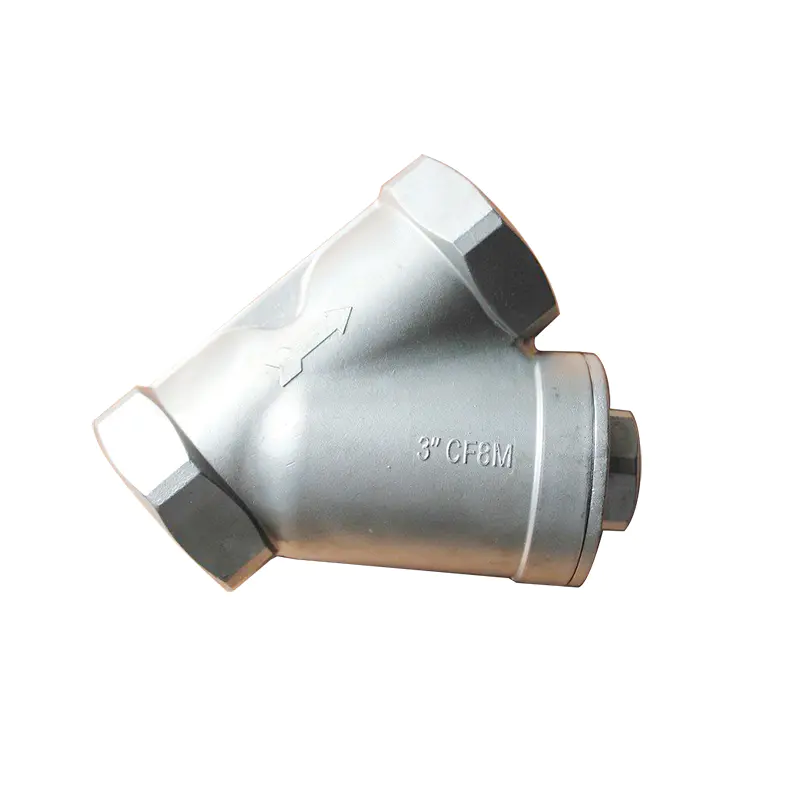 SY11 SS304 SS316 Y Filter Fitting Female Y Type Stainless Steel Strainer