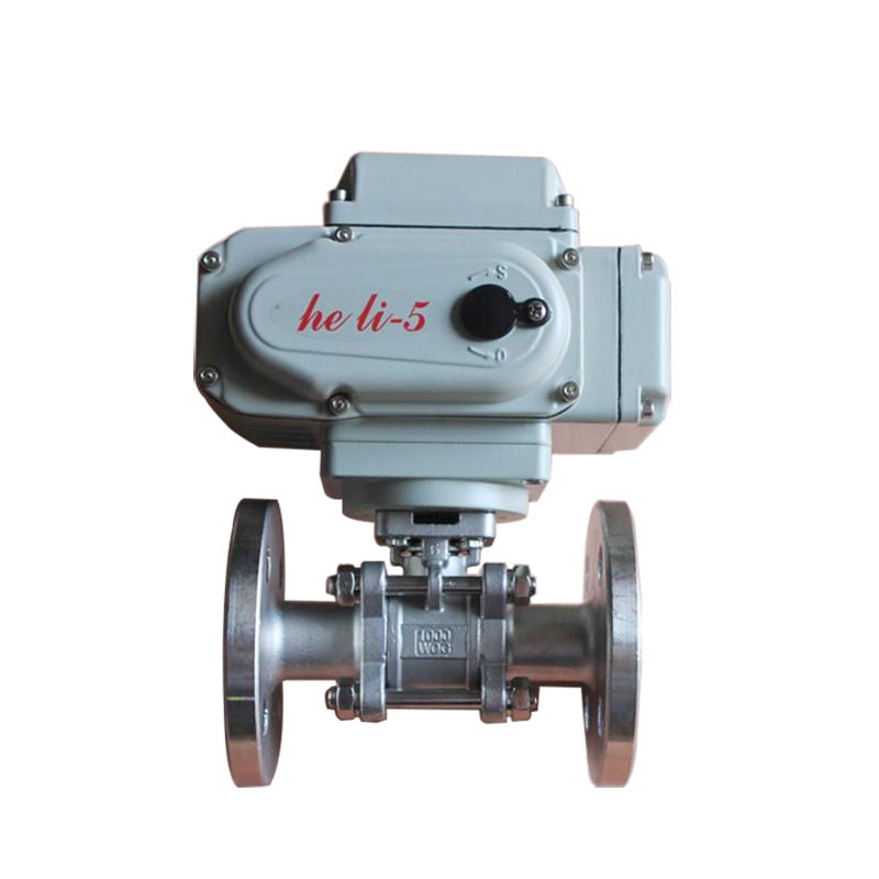 Direct Mounting Pad CF8M 3PC Stainless Steel 1000 WOG Electric Actuated Flange Ball Valve