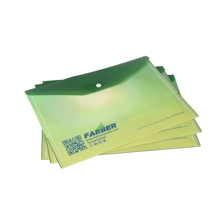 Wholesale stock clear plastic document storage bag a4 pp file folder envelope bag