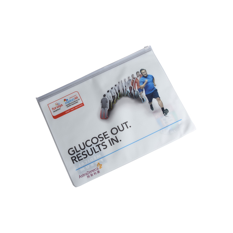 Custom Printed Office Plastic PVC File Folder File Wallet Zip Lock Document Bag