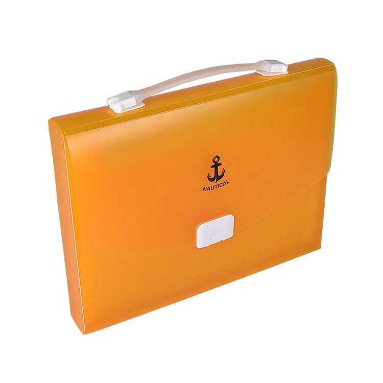 Custom logo File Folder Case with handle for school and office in A4 size