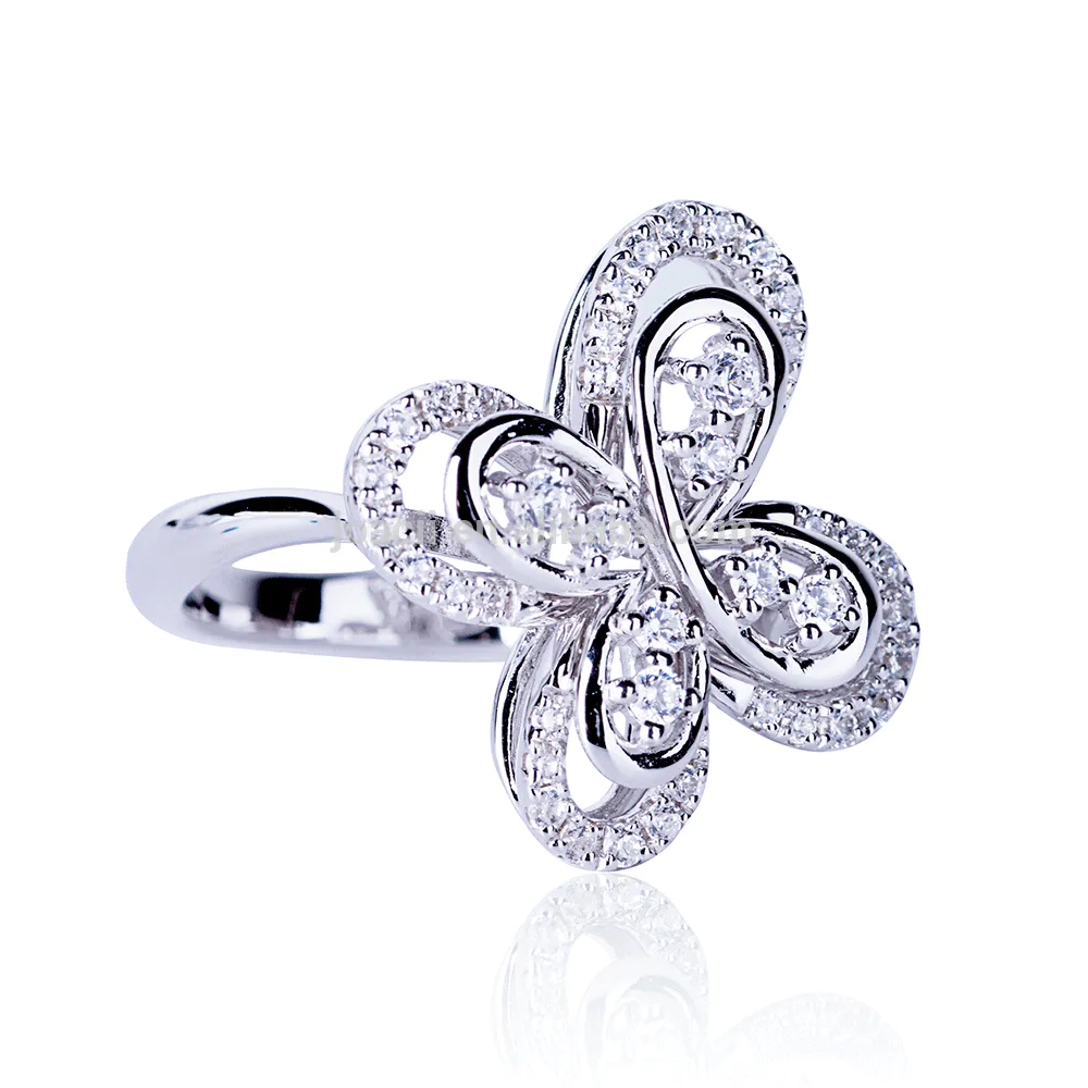925 Sterling Silver Butterfly Jewelry Silver Ring