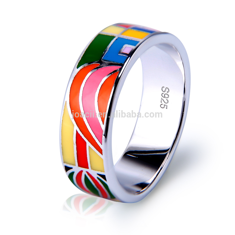 Women'S S925 Silver Jewelry Enamel Ring
