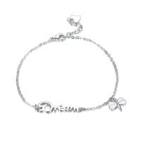 Joacii Women Simple Fashion 925 Sterling Silver Chain Link Bracelets