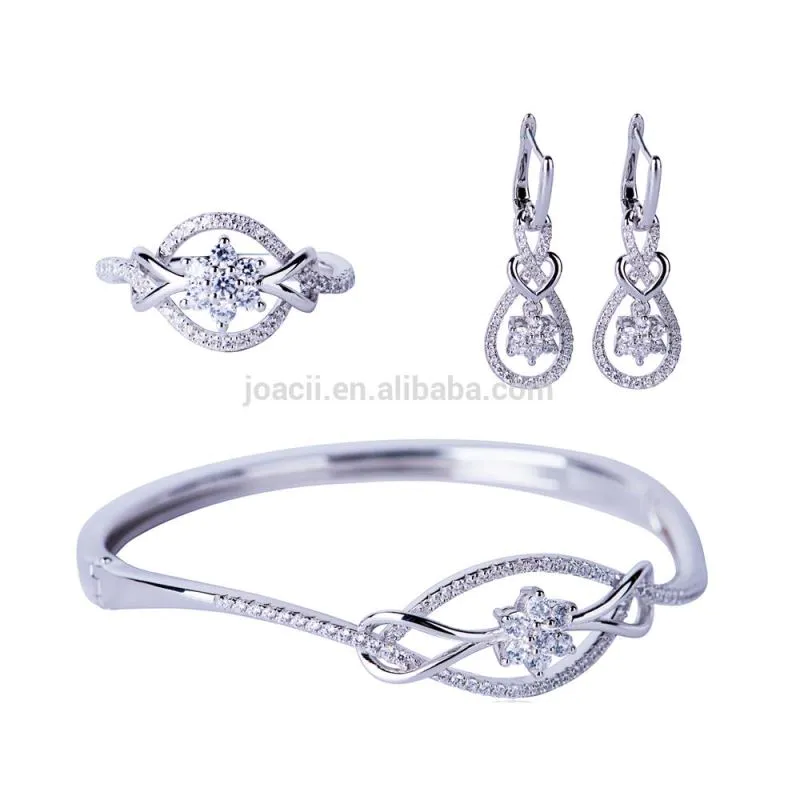 Joacii Silver 925 Fashion Luxury Jewelry Set High Quality With Vergulde Sieraden