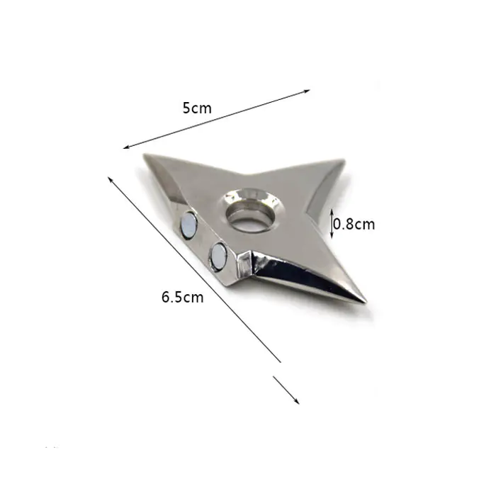 Decorative creative zinc alloy silver plating 3D metal darts star shapefridge magnet