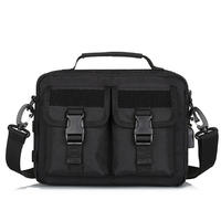 Customized Multifunction Tactical Messenger Bag Polyester Shoulder Briefcase Handbags with USB Port