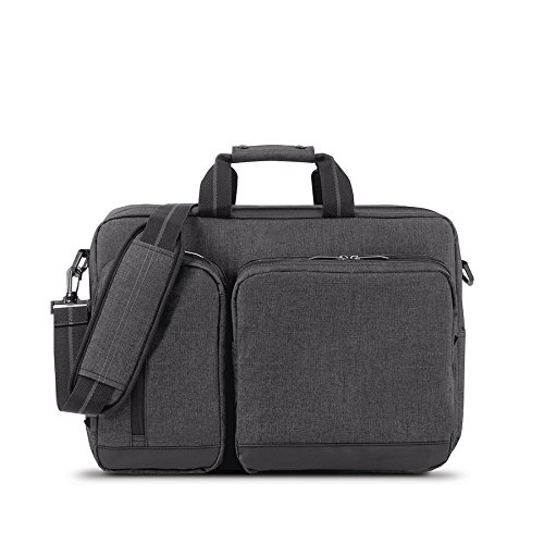 15.6" Laptop Hybrid Briefcase Backpack Laptop Shoulder Bag Business Messenger Bag