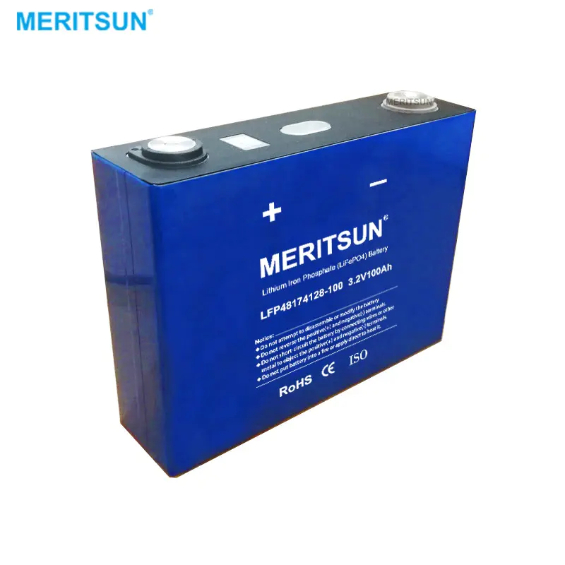 MeritSun 3.2V 50Ah 80Ah 100ah Lifepo4 battery Cell for Solar system Camping  Car Yacht-MERITSUN