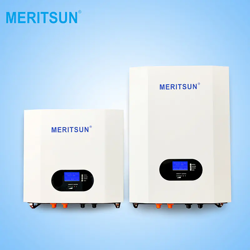 MeritSun 48v 5kwh 7kwh 10kwh Lithium Ion Battery Pack 48v 100ah Powerwall Battery for Solar System