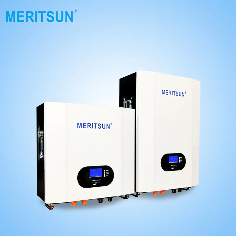 2020 New Single MeritSun Powerwall 5kwh 7kwh 10Kwh Home Storage Slim Powerwall 48V For Energy Storage System