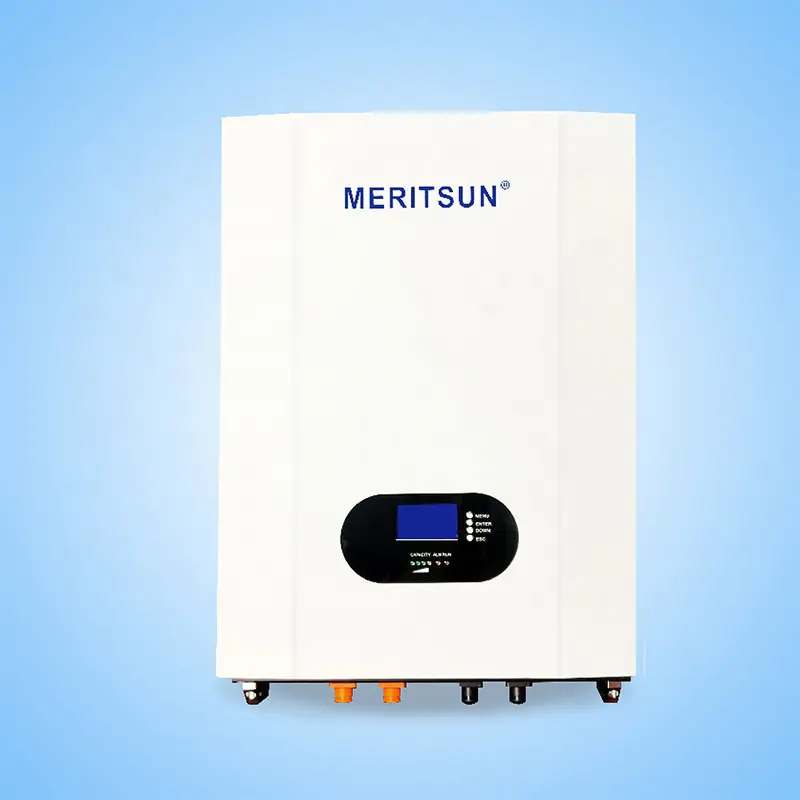 MeritSun Home Power Wall Battery 48V 5KWH 7KWH 10KWH Powerwall for Energy Storage System