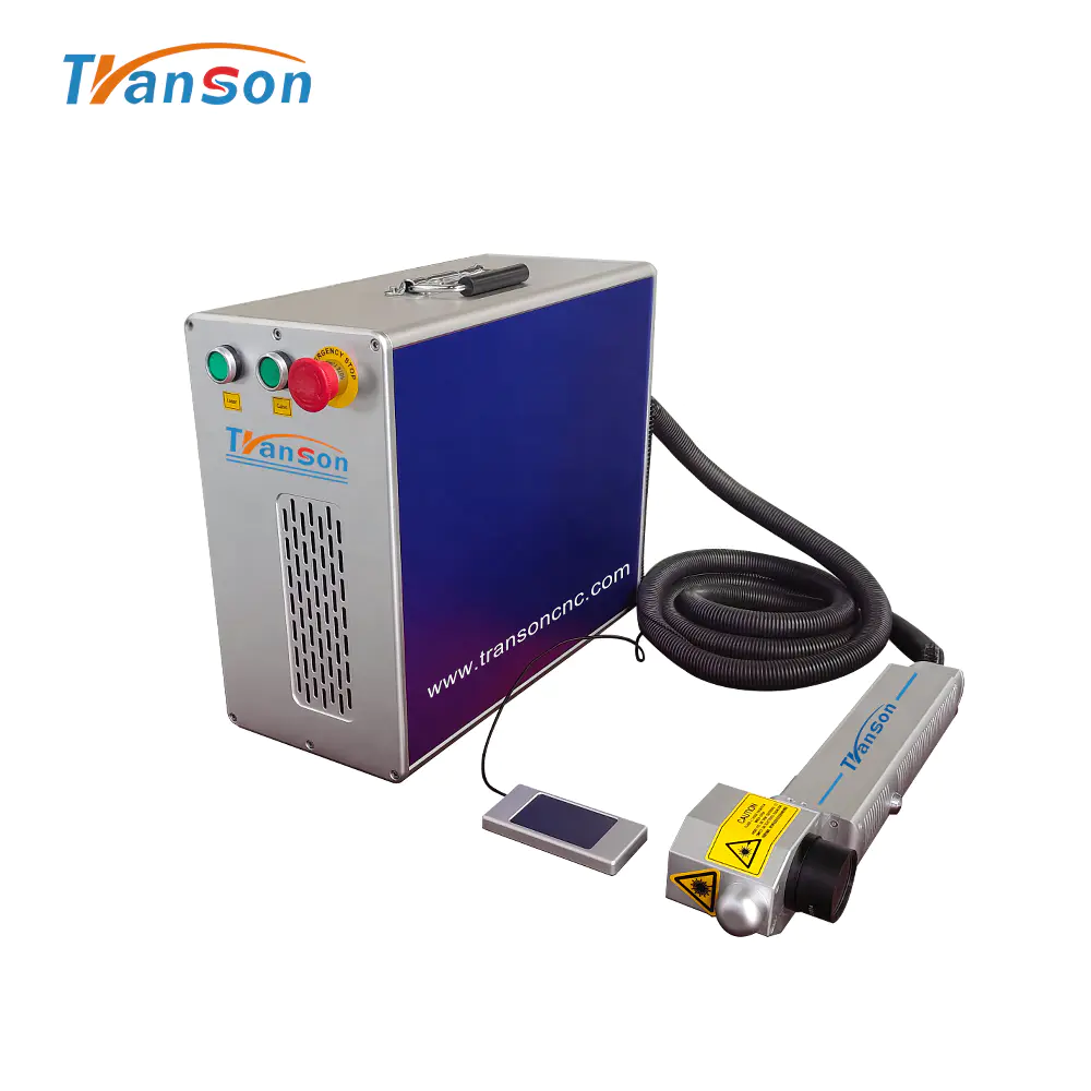 50W 70W 80W 100W 120W Portable Metal Rust Painting Oil Removal Fiber Laser Cleaning Machine